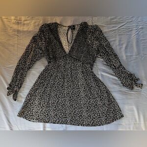 Wild Fable Black & White Floral Dress